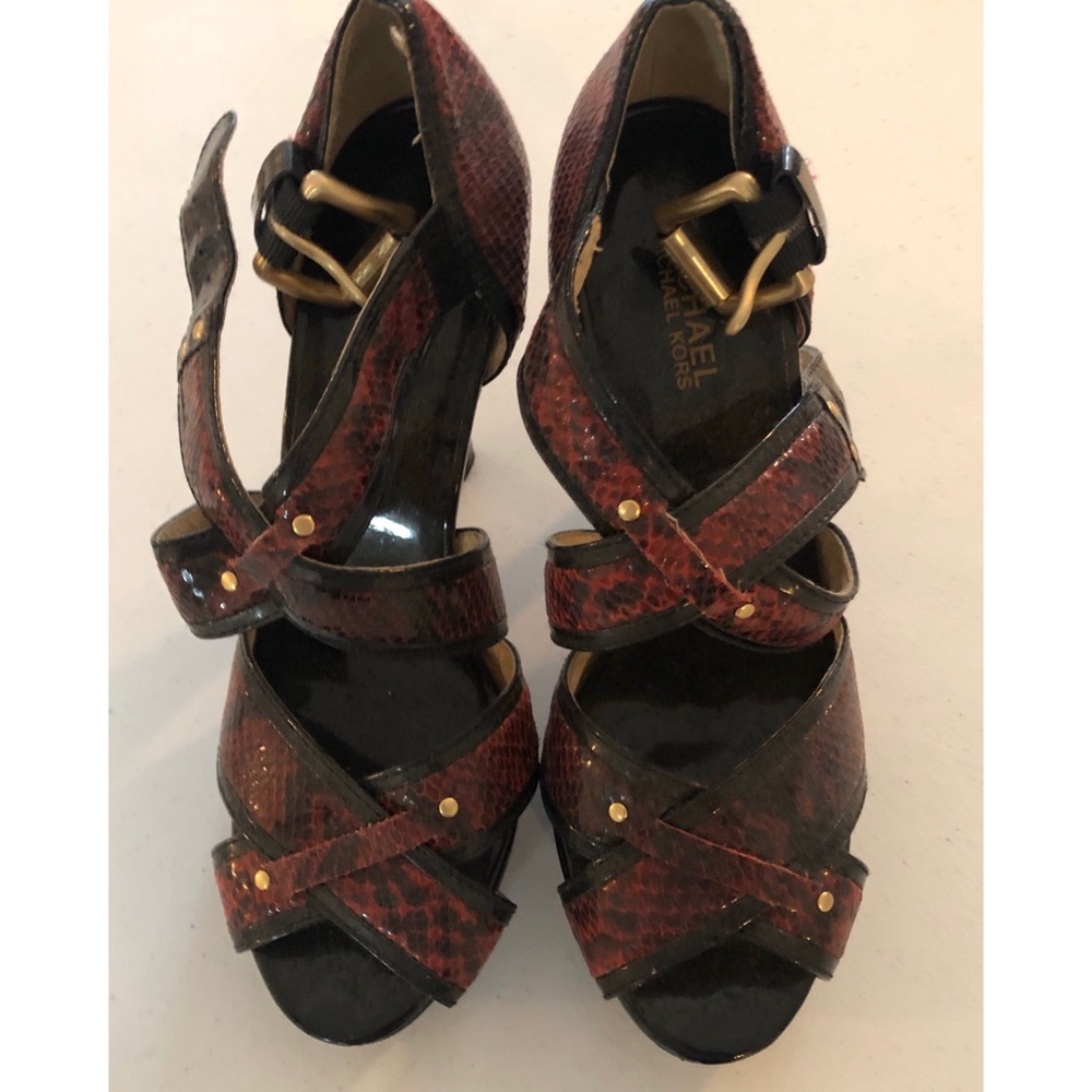 Snake Skin Michael Kors Heels